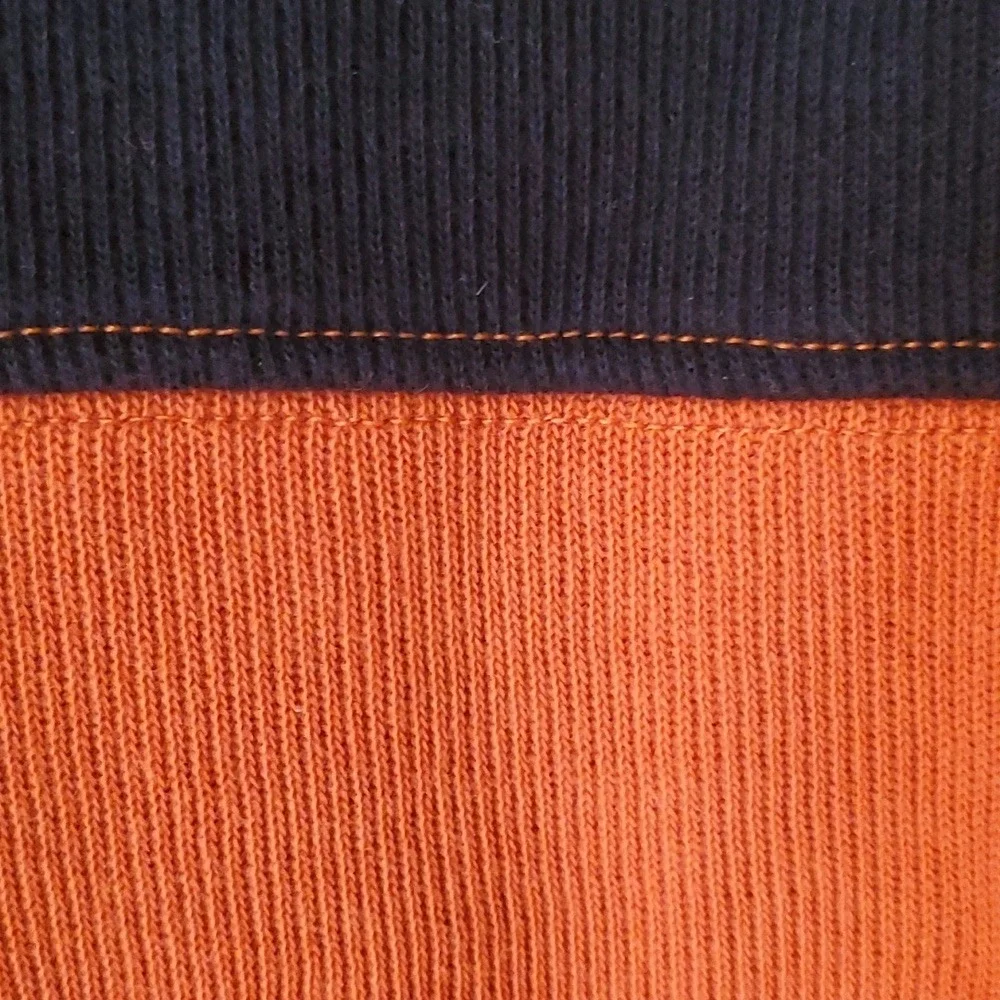 Crazy‎ 8 Boys Size 14 Orange Striped Quarter Zip Top